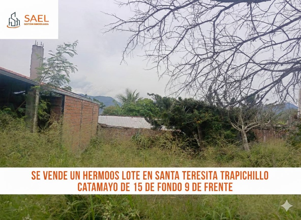 TERRENO LOTIZACION STA. TERESITA